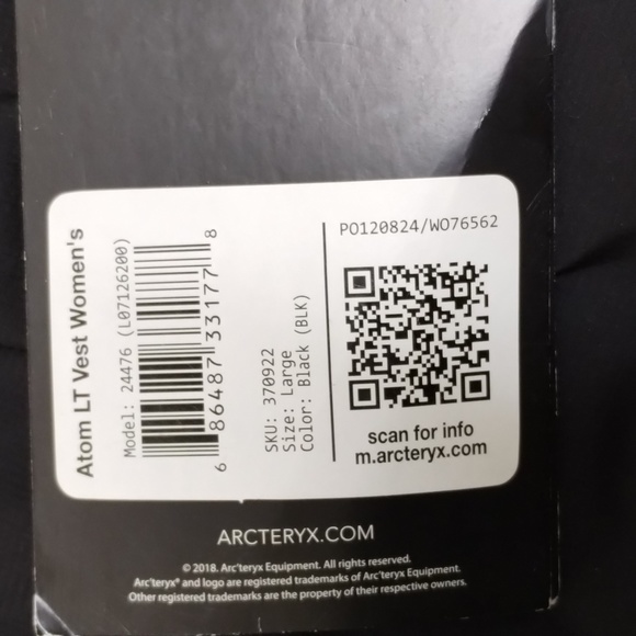 Arc'teryx women's Atom LT vest sz Large ladies Gillet - Picture 5 of 11